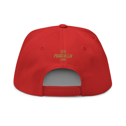 Royal Icon Red Flat Bill Cap