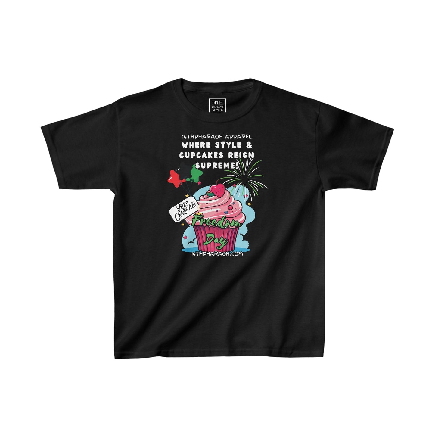Kids Cupcakes Juneteenth Tee