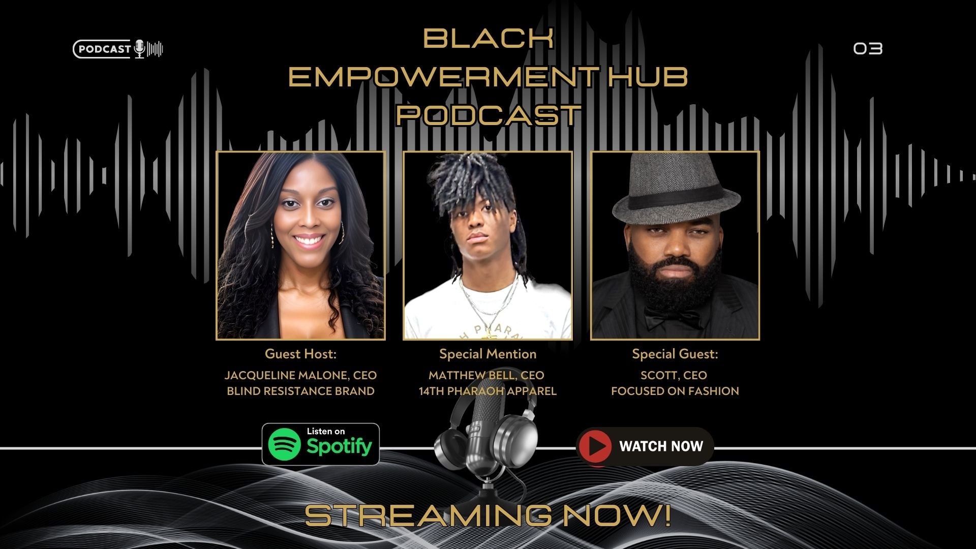 Load video: Clyde Scott talks about uplifting emerging fashion designers like 15-year-old Matthew Bell, CEO of 14th Pharaoh Apparel, who will debut his Mernoia collection at the Pressure on the Runway fashion event.