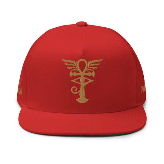 Royal Icon Red Flat Bill Cap