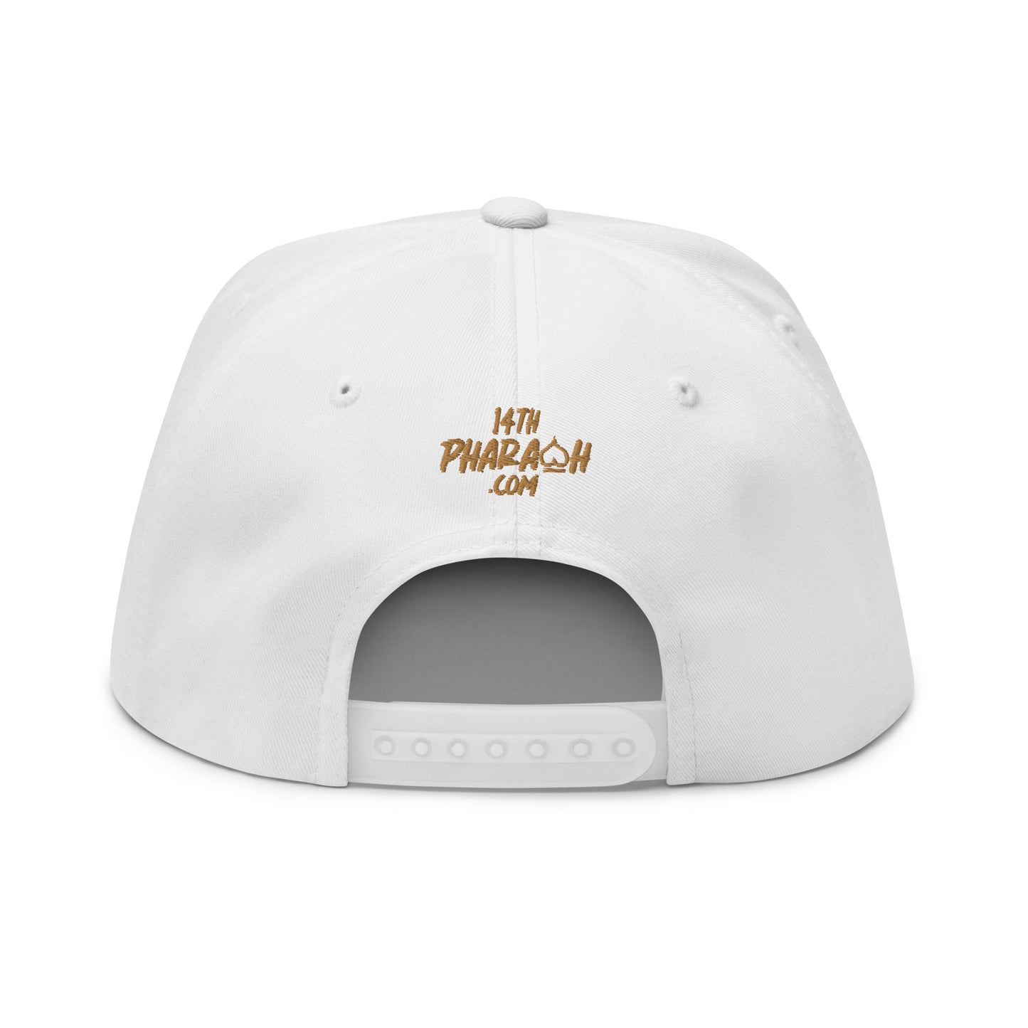 Royal Icon White/Gold Flat Bill Cap