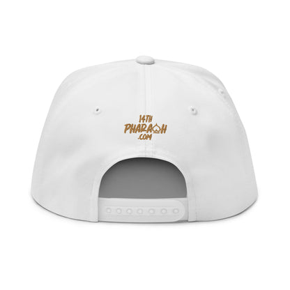 Royal Icon White/Gold Flat Bill Cap