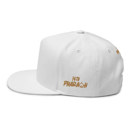 Royal Icon White/Gold Flat Bill Cap