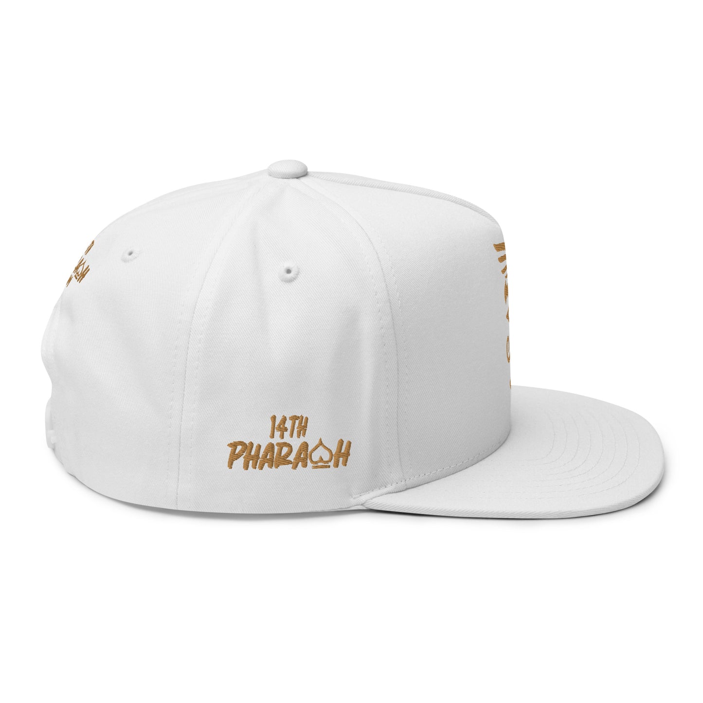 Royal Icon White/Gold Flat Bill Cap